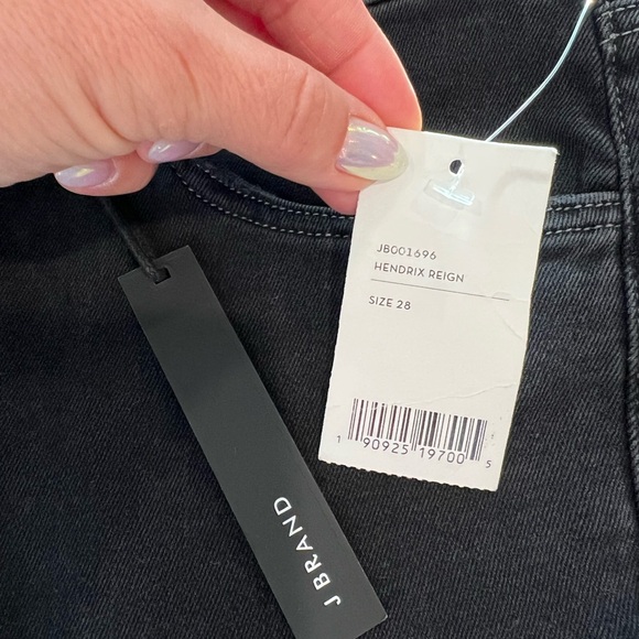 J Brand Selena Black Mid-Rise Bootcut Ankle Jeans in Hendrix Reign Womens sz 28 - Picture 4 of 8